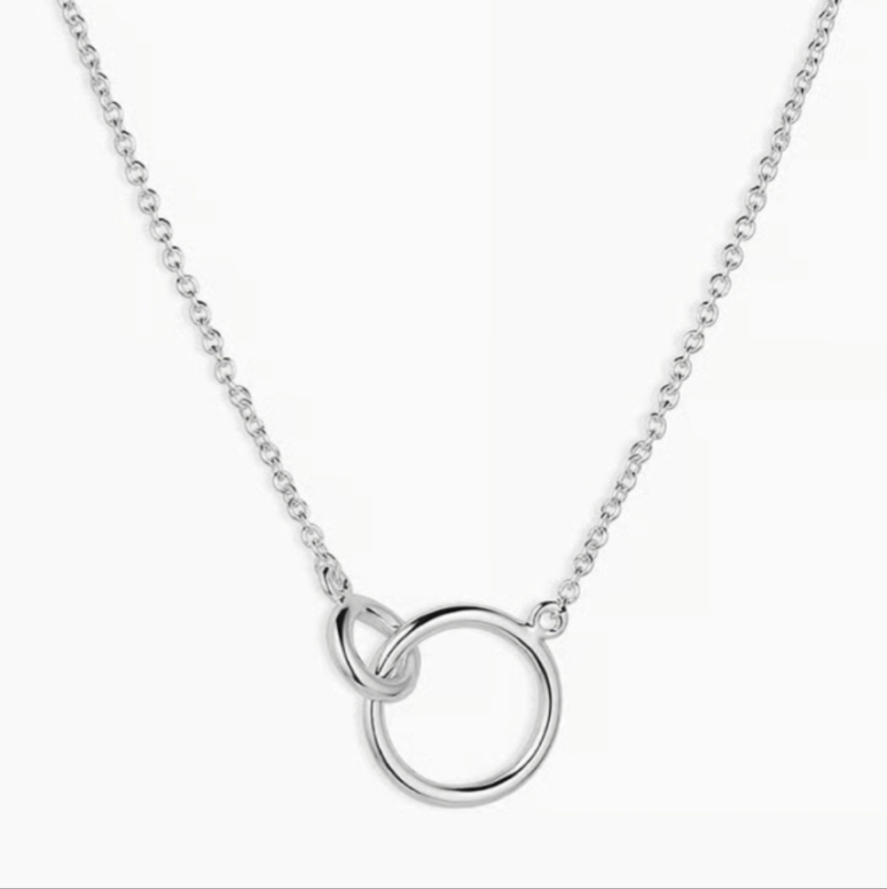 Gorjana Silver Wilshire Adjustable Minimalist Charm Necklace A4